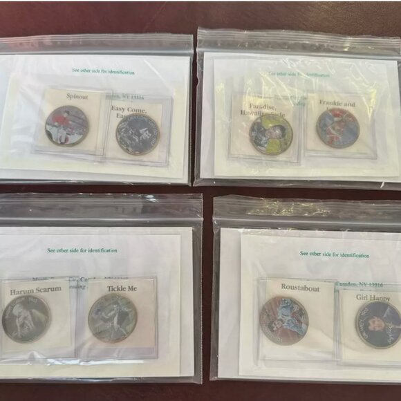 Set of 16 Elvis Movie Uncirculated Colorized Half Dollars Coin Collection - Picture 3 of 4